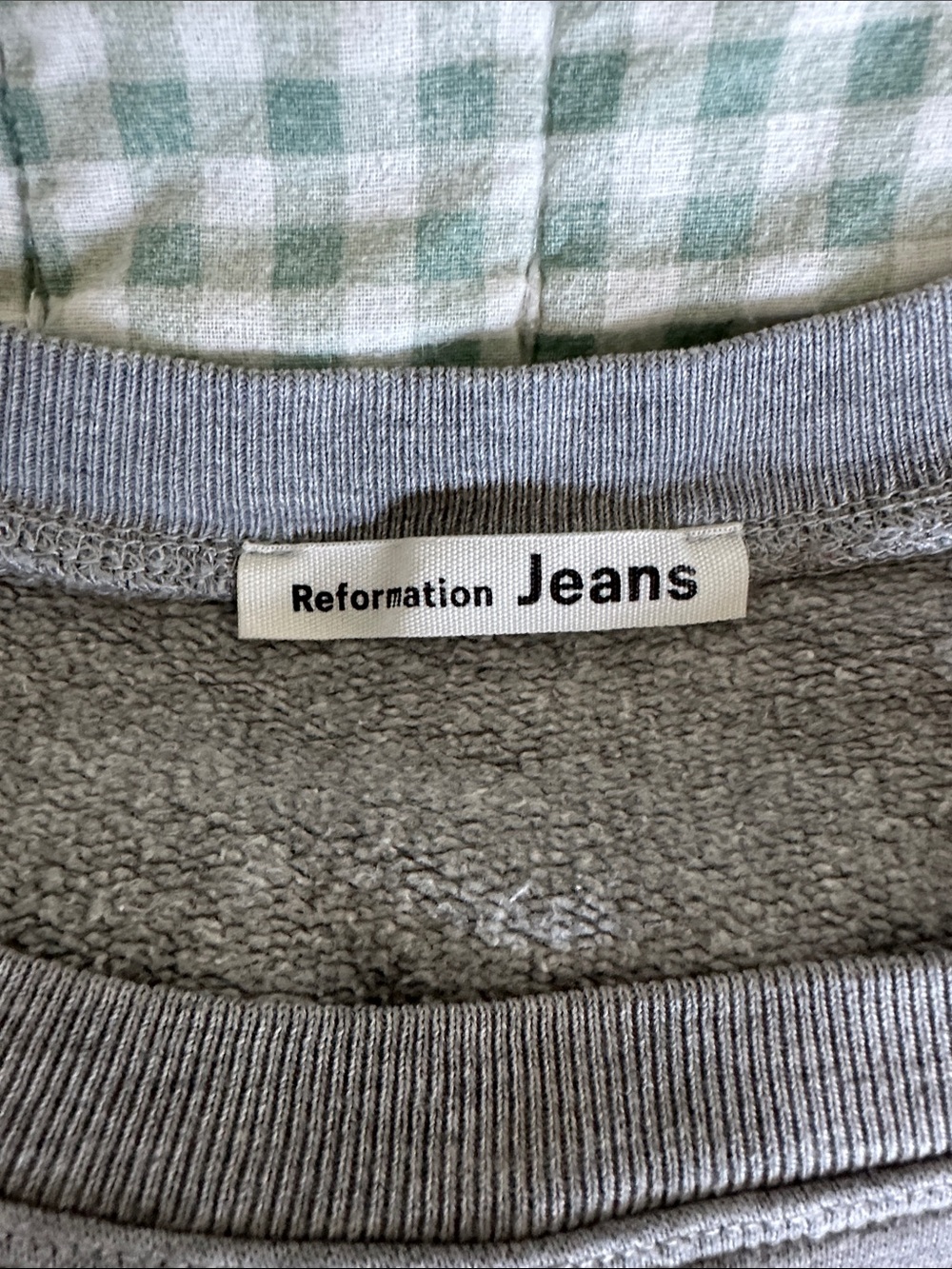 Reformation Gray Crewneck Sweatshirt - Picture 2 of 3